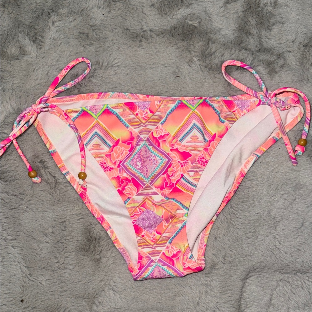 Victoria's Secret Pink Multicolor Tie-Side Bikini Bottom